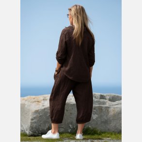 Oversized cotton/linen sett i en nydelig brunfarge.