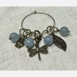 Maskemarkrsett Bl/ Antikk messing