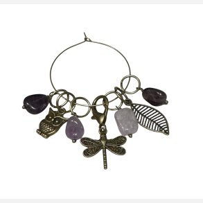 Maskemarkrsett Lilla/Antikk messing