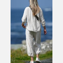 Oversized cotton/linen sett i en nydelig brunfarge lev nov/des. Lys lin lev mars 26.