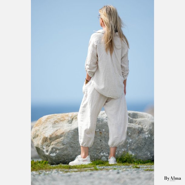 IKARIN - Oversized Bomull/Lin Sett FORHNDSALG Levering august